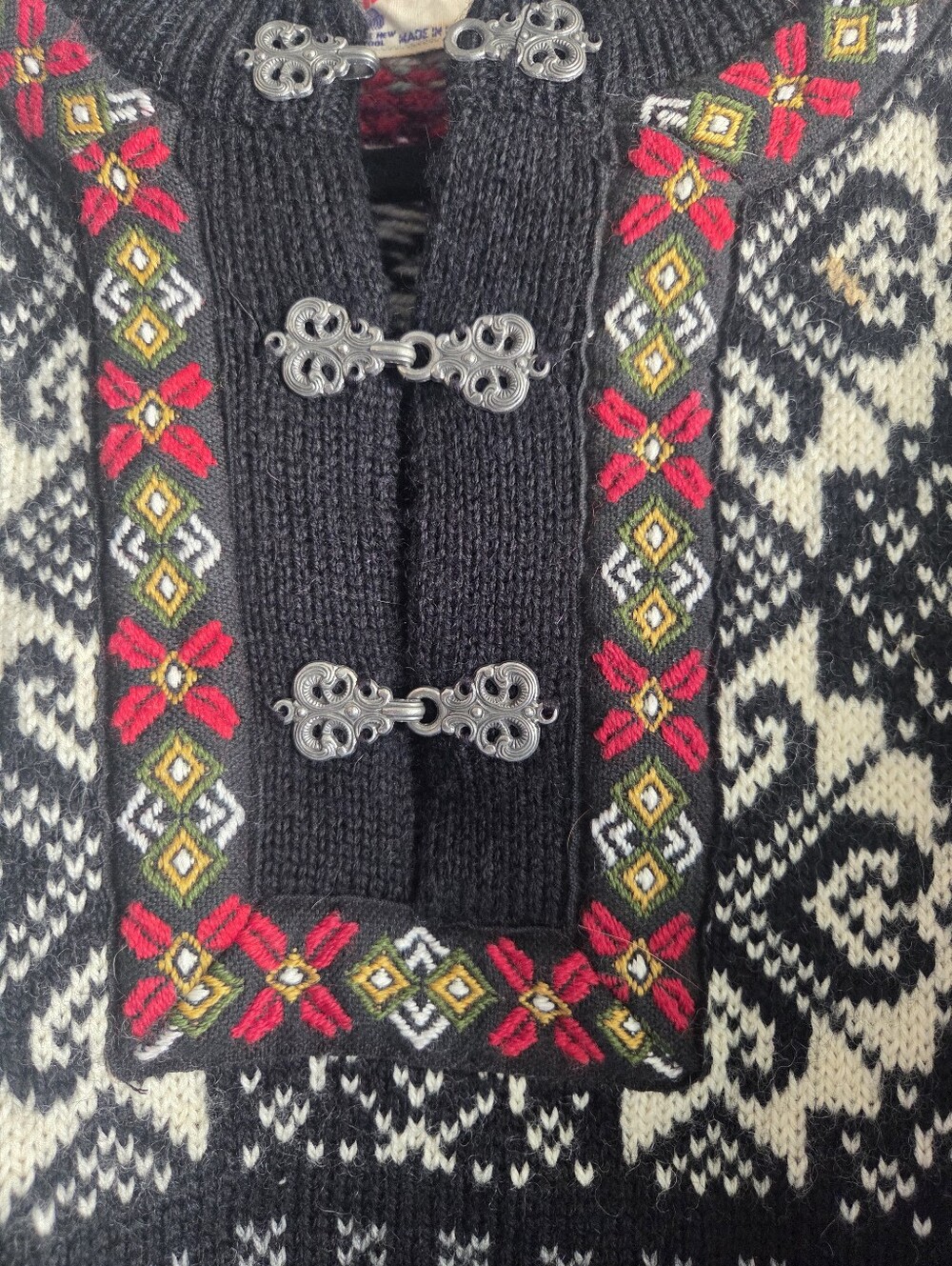 Norwear Vintage Icelandic Pure Wool Sweater Metal L - Picture 2 of 9
